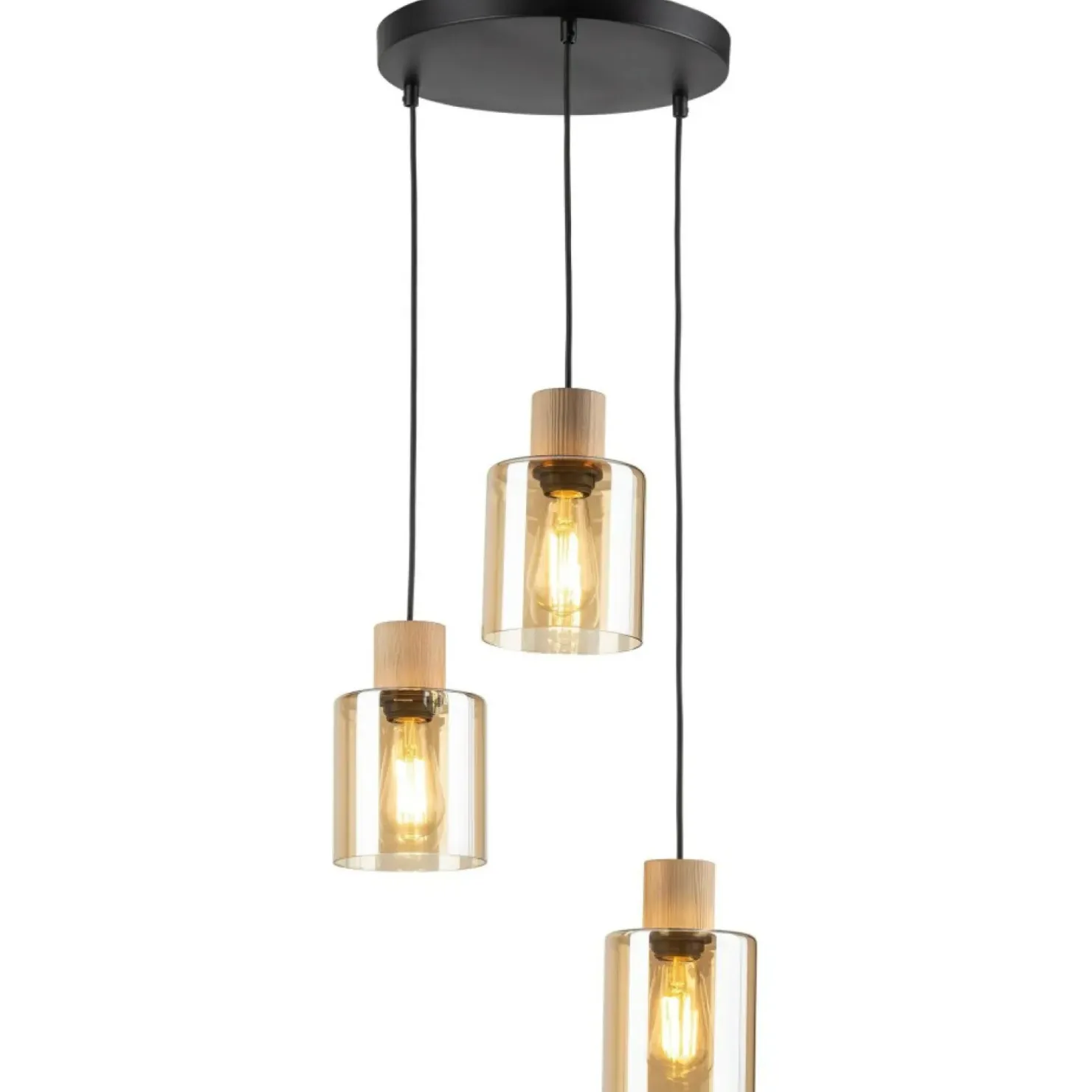 Flash Sale Sklep Kaja Stylowa lampa wisząca z elementami drewna TK 5749 z serii ORSON | Kaja