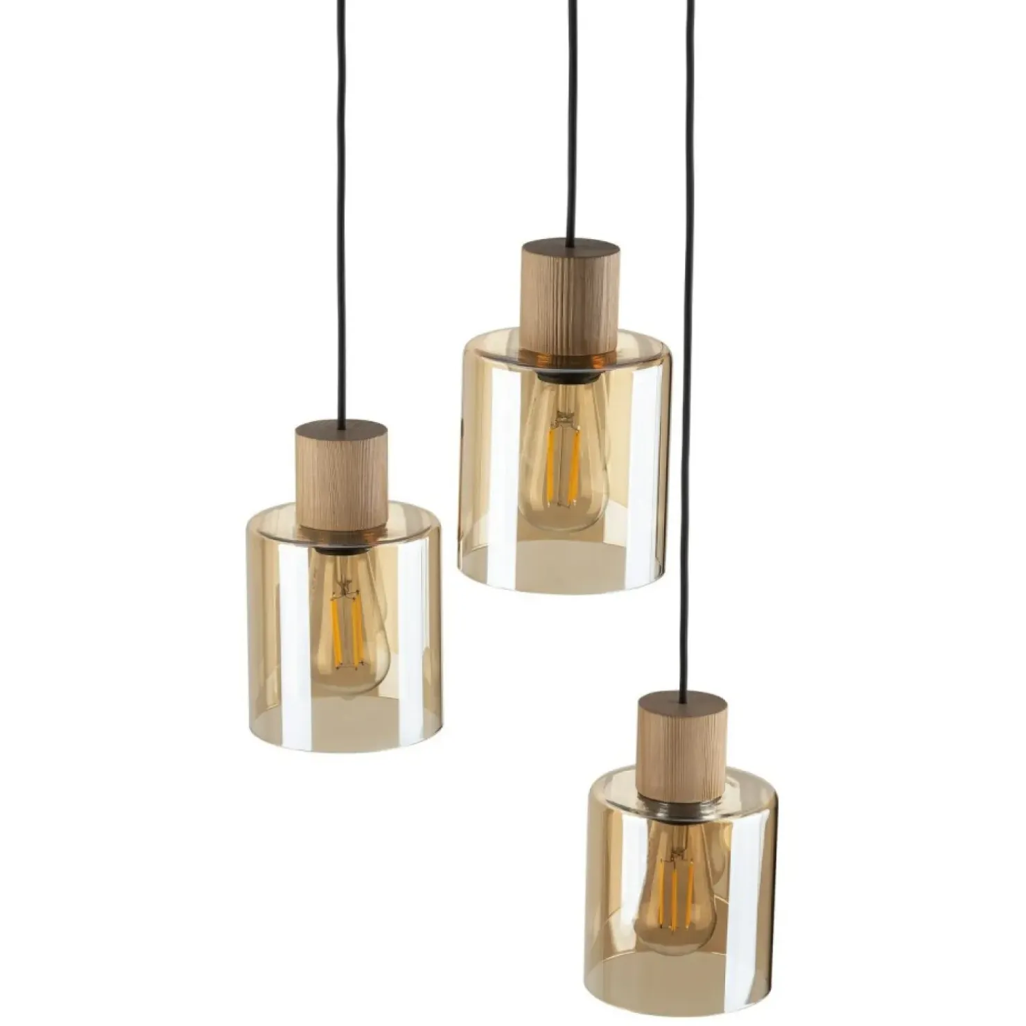 Flash Sale Sklep Kaja Stylowa lampa wisząca z elementami drewna TK 5749 z serii ORSON | Kaja