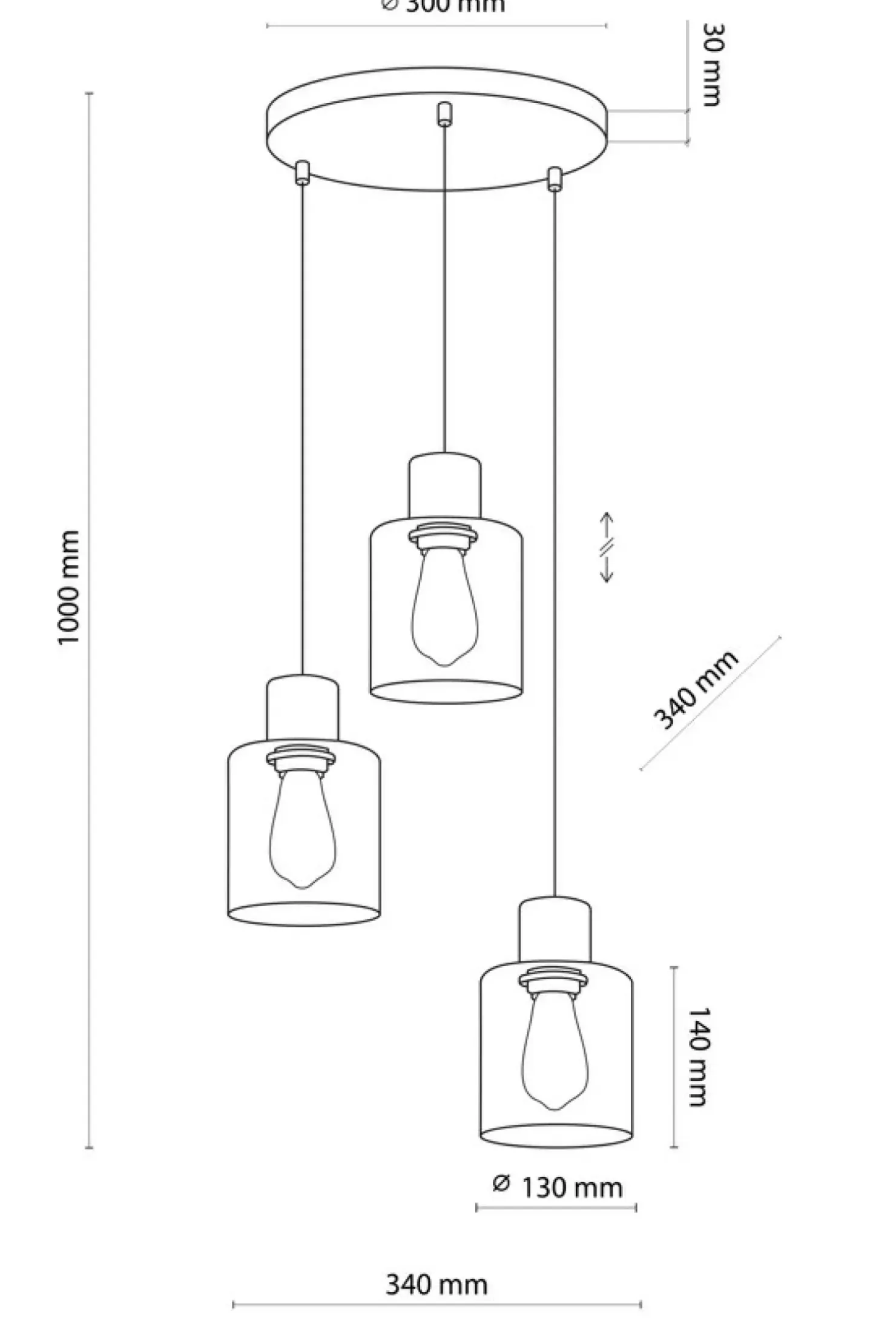 Flash Sale Sklep Kaja Stylowa lampa wisząca z elementami drewna TK 5749 z serii ORSON | Kaja