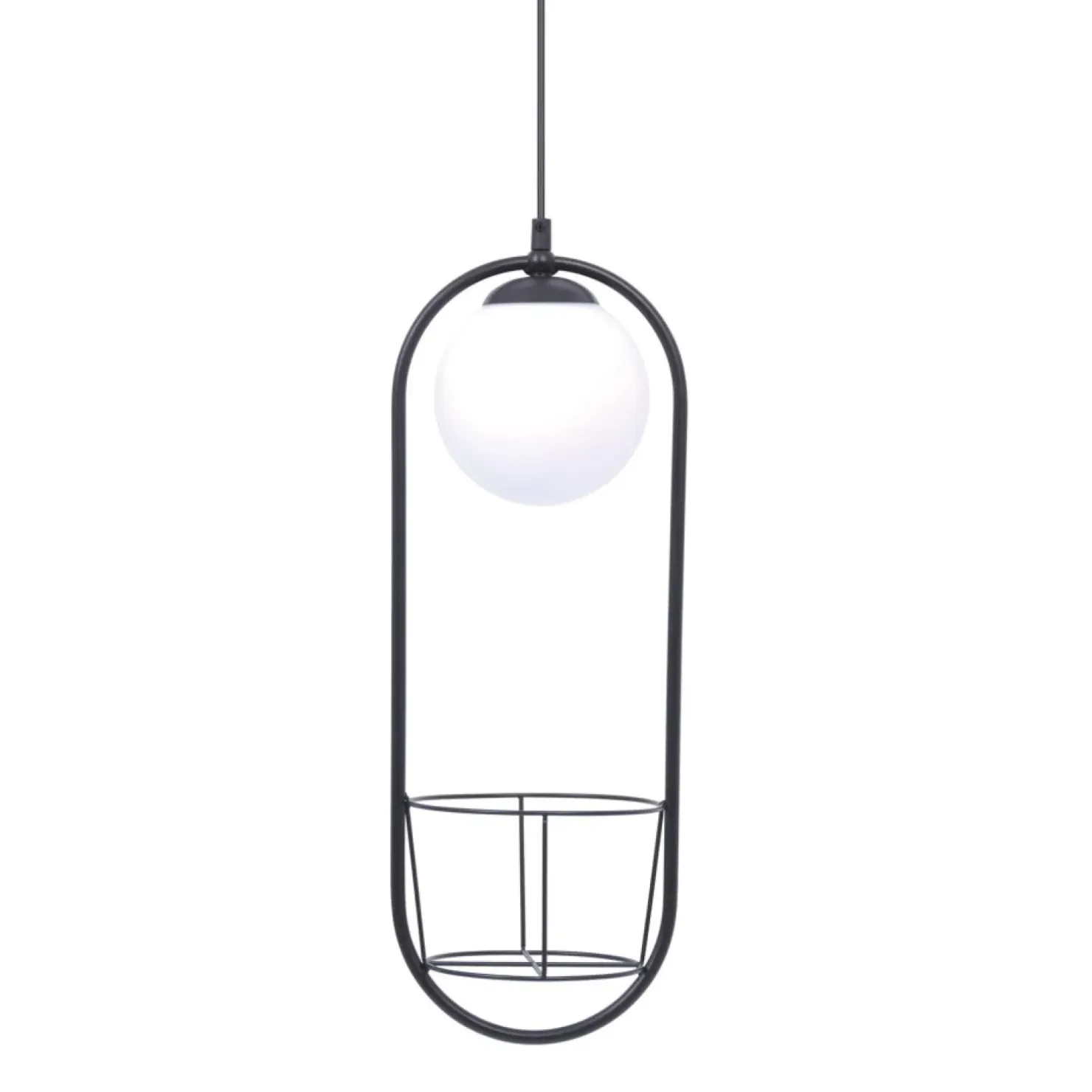 Fashion Sklep Kaja Stylowa lampa wisząca z miejscem na doniczkę 5003 z serii PLANT | Kaja