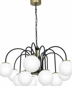 Discount Sklep Kaja Stylowa lampa wisząca z mlecznymi kloszami LX 3201 z serii CAMBRIDGE