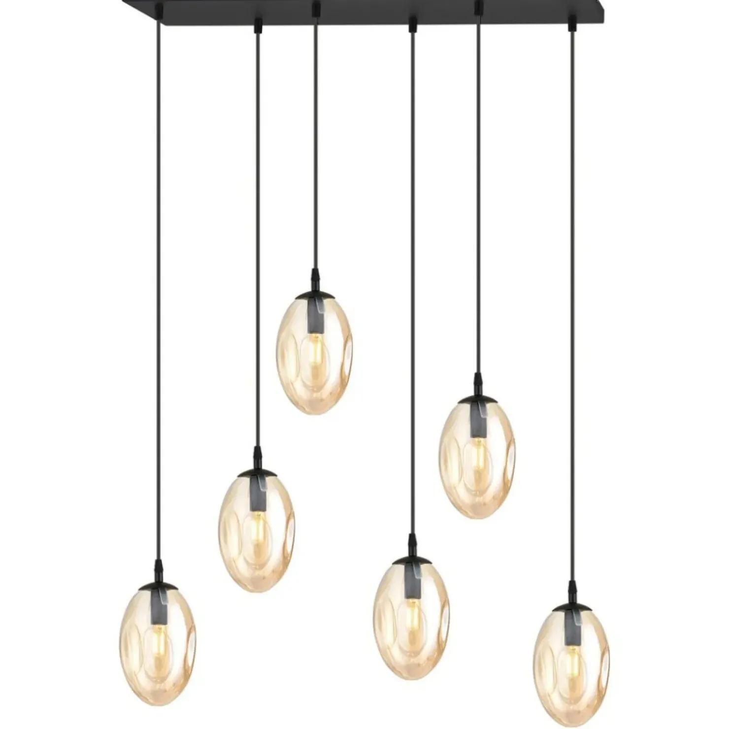 Cheap Sklep Kaja Stylowa lampa wisząca z ozdobnymi kloszami 1267/6 z serii ASTRAL