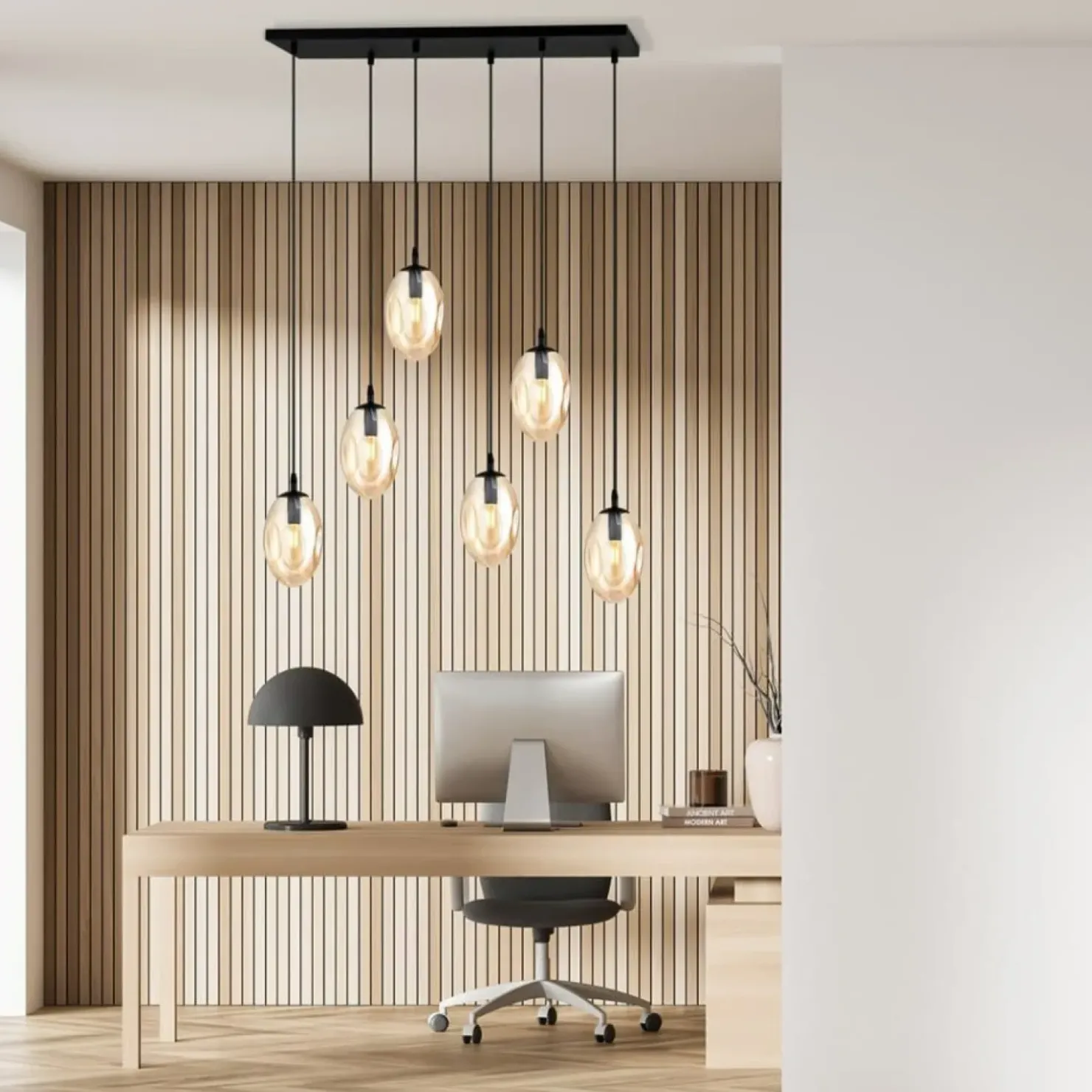 Cheap Sklep Kaja Stylowa lampa wisząca z ozdobnymi kloszami 1267/6 z serii ASTRAL