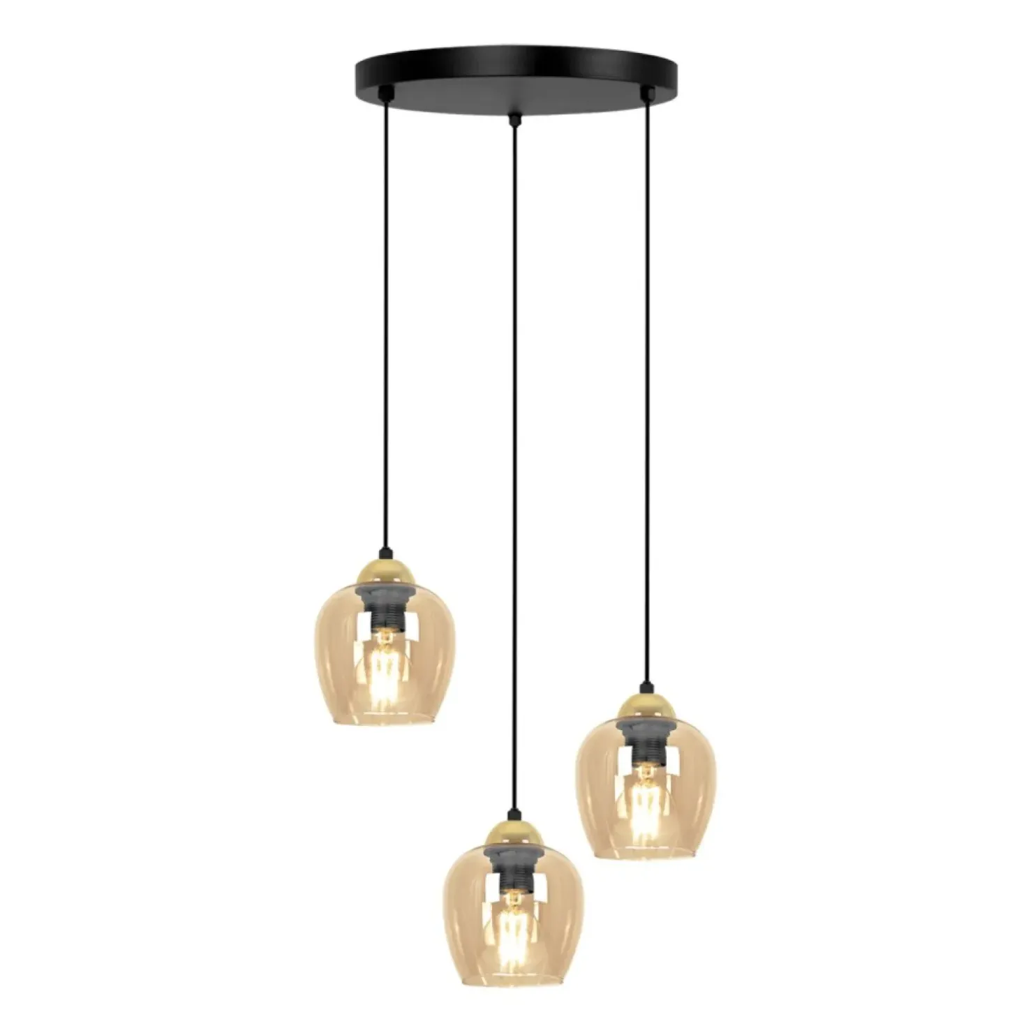 Clearance Sklep Kaja Stylowa lampa wisząca ze złotymi elementami K-5606 z serii TULA