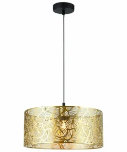 Discount Sklep Kaja Stylowa lampa wisząca ze złotym abażurem MLP0870 BLOSSOM | Kaja