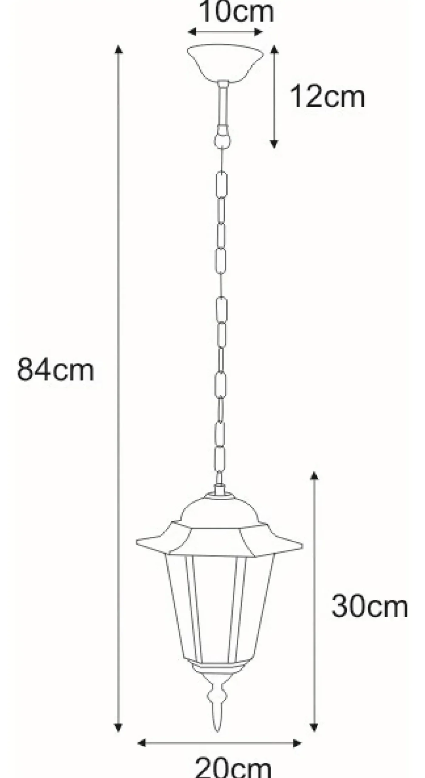Stylowa lampa wisząca zewnętrzna K-5009H CZ STANDARD | Kaja*Sklep Kaja Best