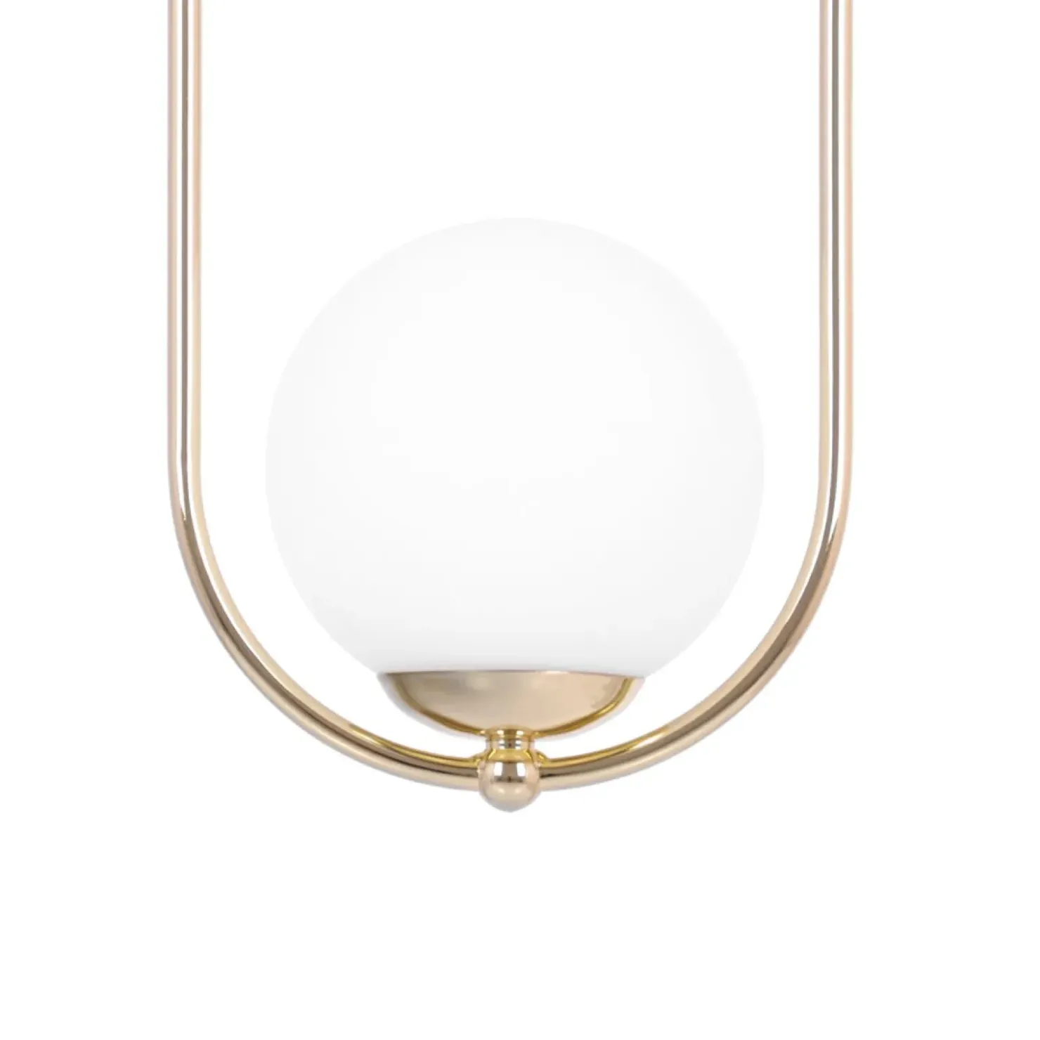 Stylowa lampa wisząca, złota konstrukcja z kloszem K-5391 z serii RITUS*Sklep Kaja Discount