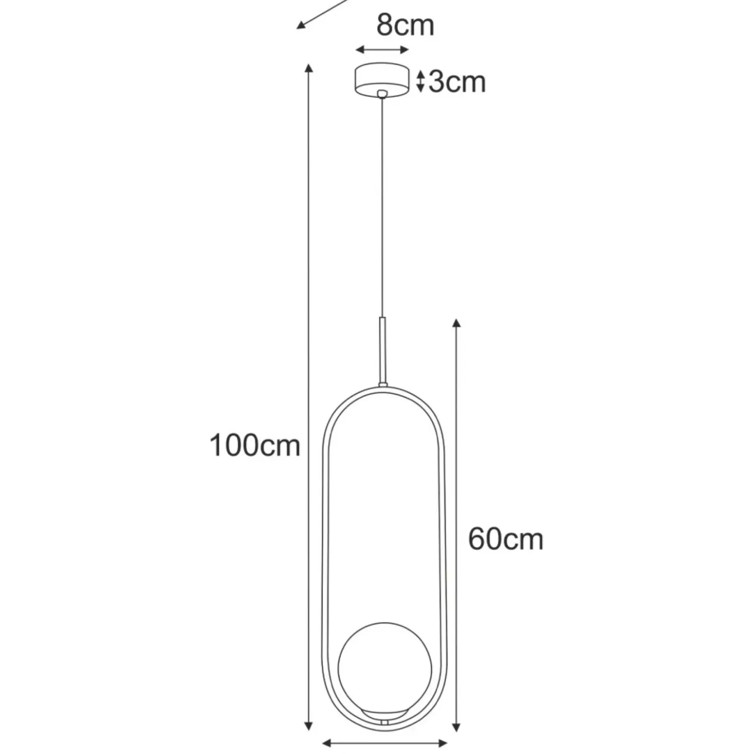 Stylowa lampa wisząca, złota konstrukcja z kloszem K-5391 z serii RITUS*Sklep Kaja Discount