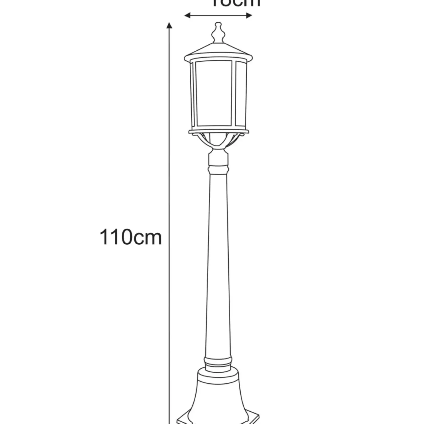 Stylowa lampa zewnętrzna do oświetlenia ogrodu K-8217 z serii CHICAGO*Sklep Kaja Online