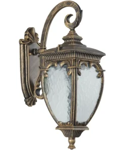 Stylowa lampa zewnętrzna, kinkiet w stylu retro O414WL-01GB FLEUR*Sklep Kaja Cheap