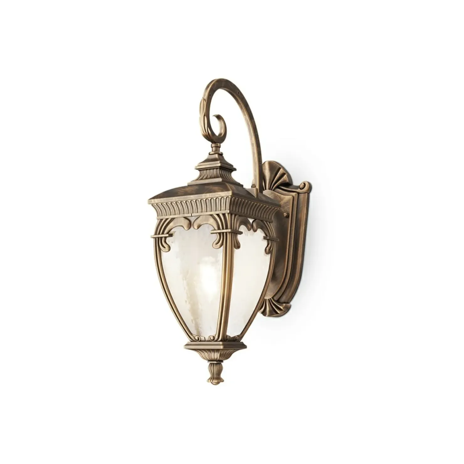 Stylowa lampa zewnętrzna, kinkiet w stylu retro O414WL-01GB FLEUR*Sklep Kaja Cheap