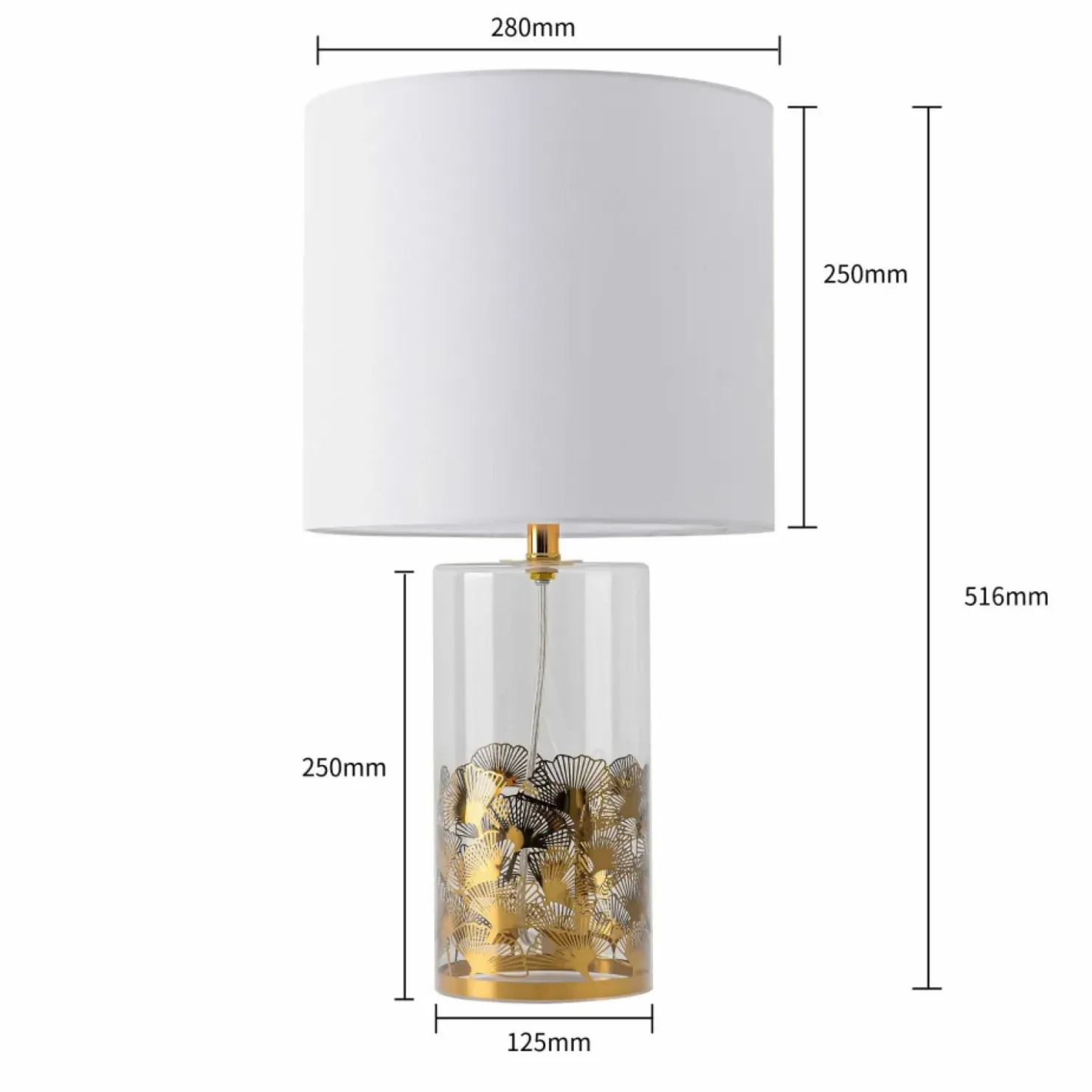 Stylowa lampka do eleganckiego salonu LP-818/1T WH z serii SUNFLOWER*Sklep Kaja Cheap