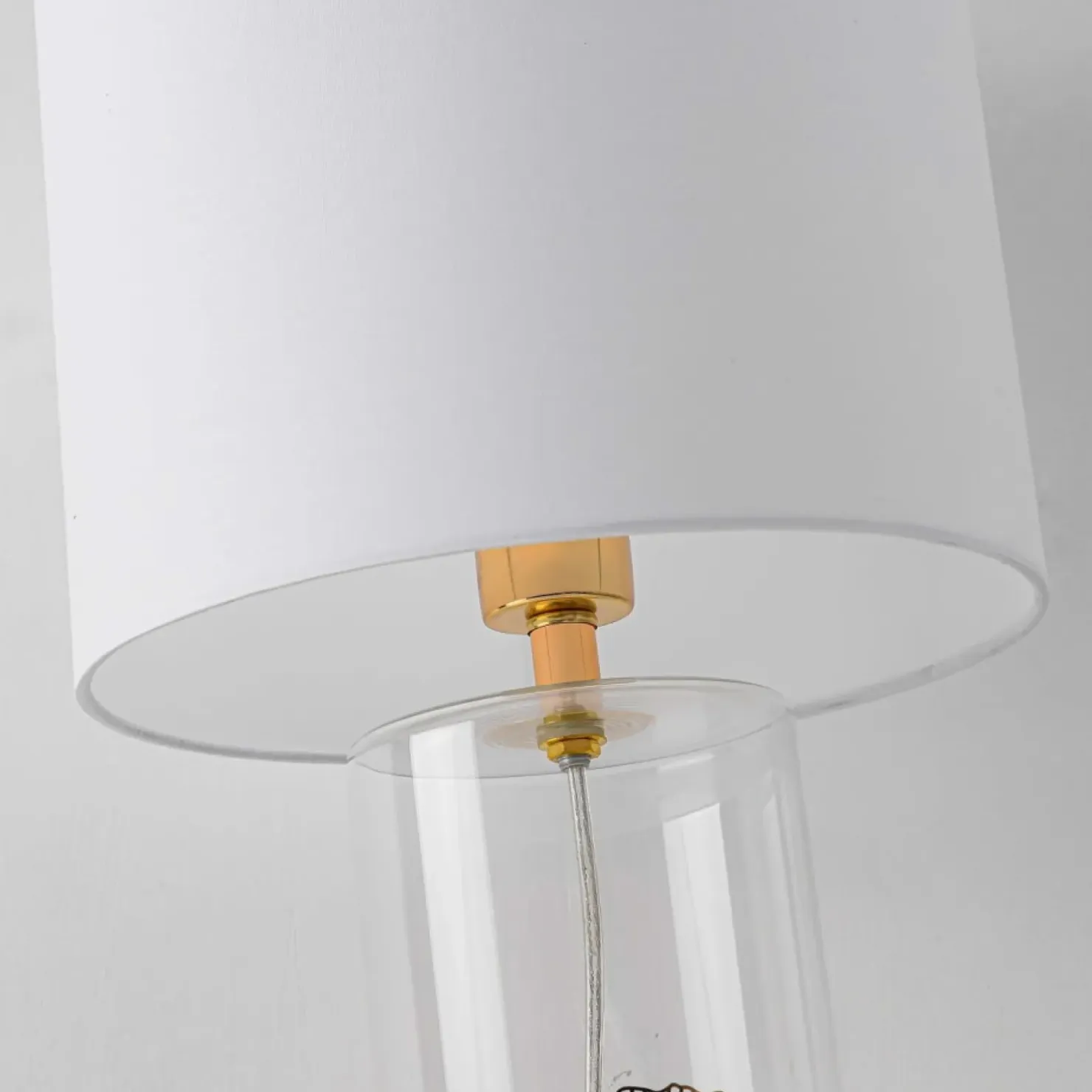 Stylowa lampka do eleganckiego salonu LP-818/1T WH z serii SUNFLOWER*Sklep Kaja Cheap