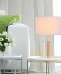 Stylowa lampka nocna z abażurem LP-0304/2T WH FOGO | Kaja Oświetlenie*Sklep Kaja Outlet