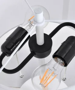 Stylowa lampka nocna z abażurem LP-0304/2T WH FOGO | Kaja Oświetlenie*Sklep Kaja Outlet