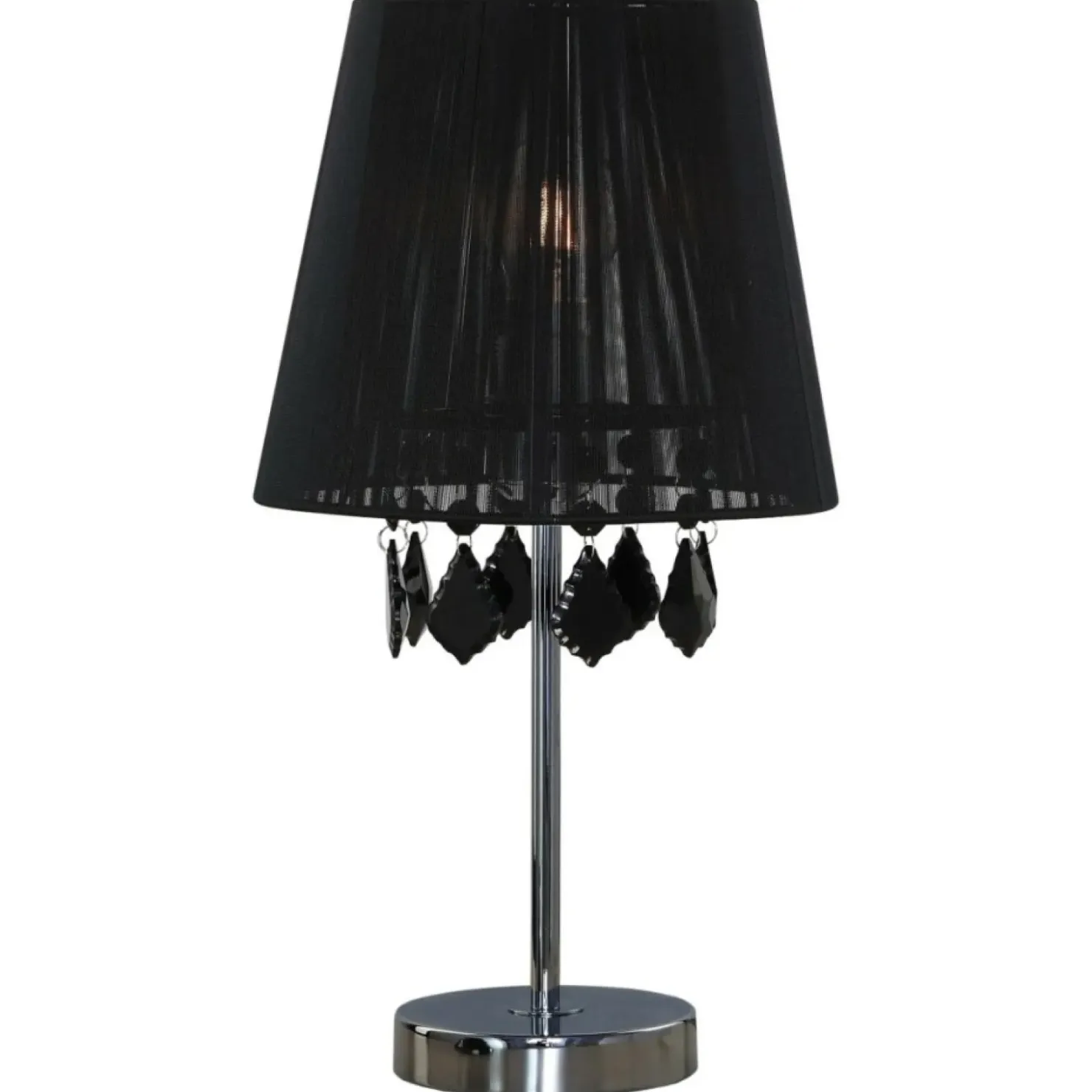 Stylowa lampka stołowa glamour LP-5005/1TS CZARNA MONA | Kaja*Sklep Kaja Clearance
