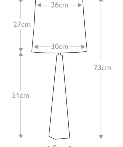 Stylowa lampka stołowa, nocna ASCENT-TL-PN z serii ASCENT*Sklep Kaja Clearance