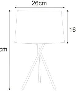 Stylowa lampka stołowa w kolorze czarno-złotym K-4357 | Kaja*Sklep Kaja Cheap