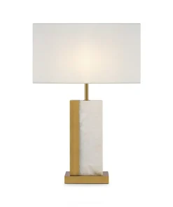 Stylowa lampka stołowa z podstawą z alabastru Z031TL-01BS BIANCO*Sklep Kaja Hot