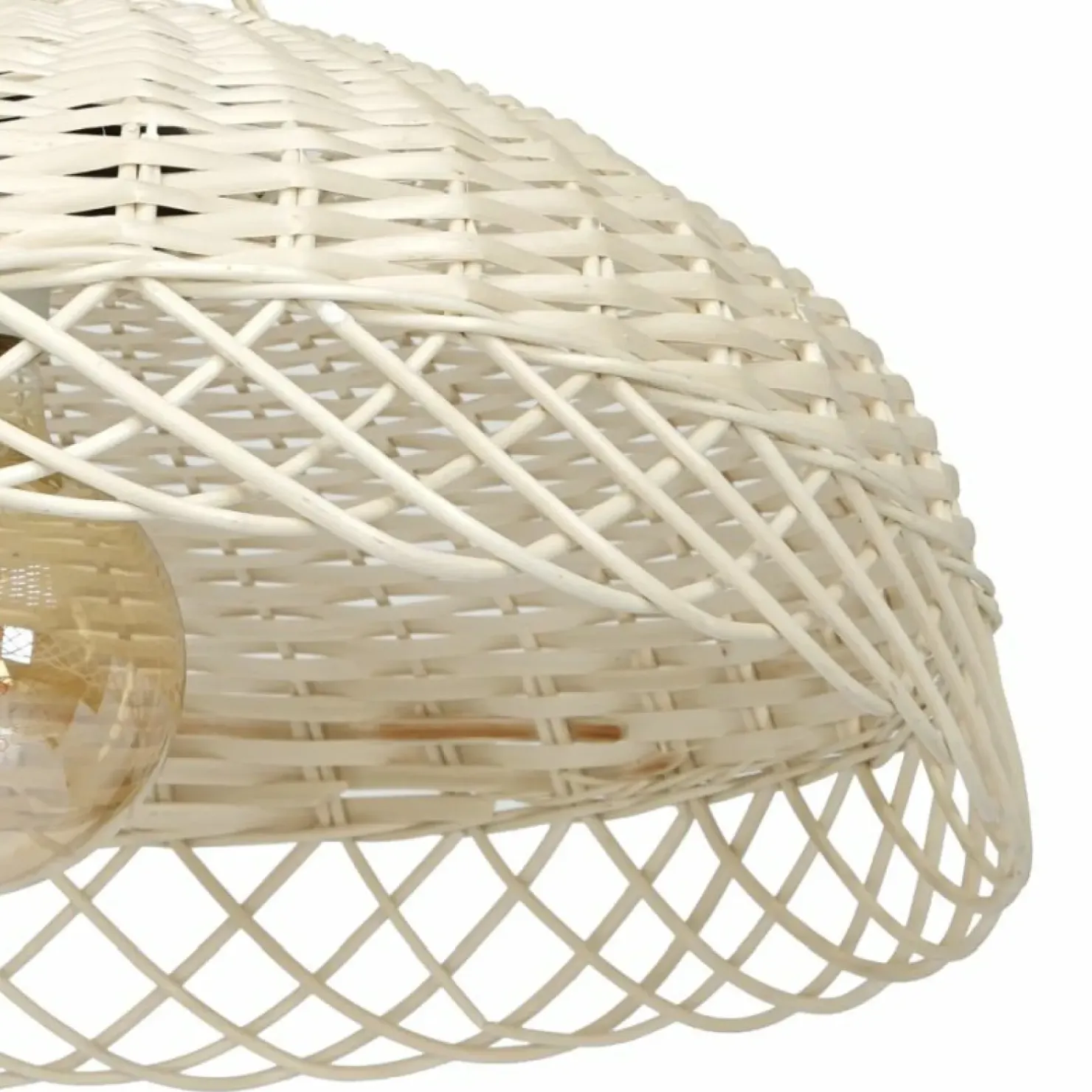 Hot Sklep Kaja Stylowa, pleciona lampa wisząca w stylu boho MLP7997 VIMINI | Kaja