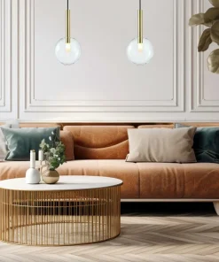 Outlet Sklep Kaja Stylowa, pojedyncza lampa wisząca z kulą ML0328 NIKO | Kaja