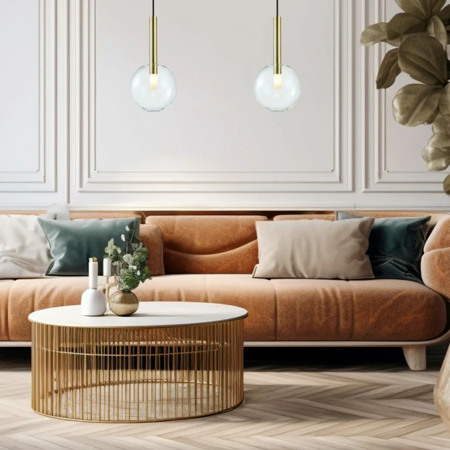 Outlet Sklep Kaja Stylowa, pojedyncza lampa wisząca z kulą ML0328 NIKO | Kaja