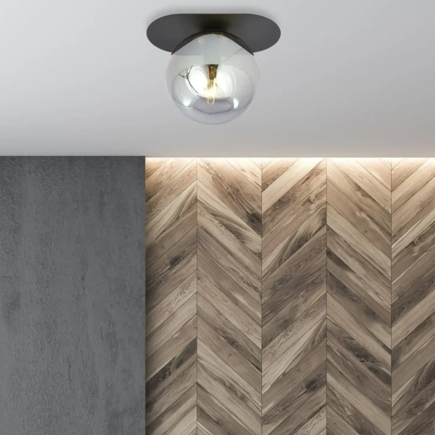 Stylowa, punktowa lampa sufitowa, mała kula 1119/1 PLAZA | Kaja*Sklep Kaja Flash Sale