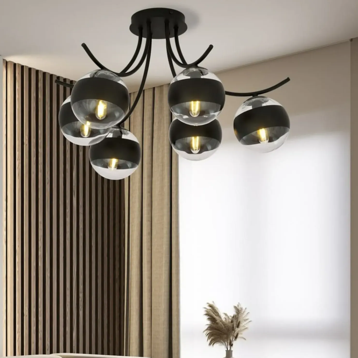 Sale Sklep Kaja Stylowa, rozłożysta lampa sufitowa do salonu 1111/6 BOSTON | Kaja