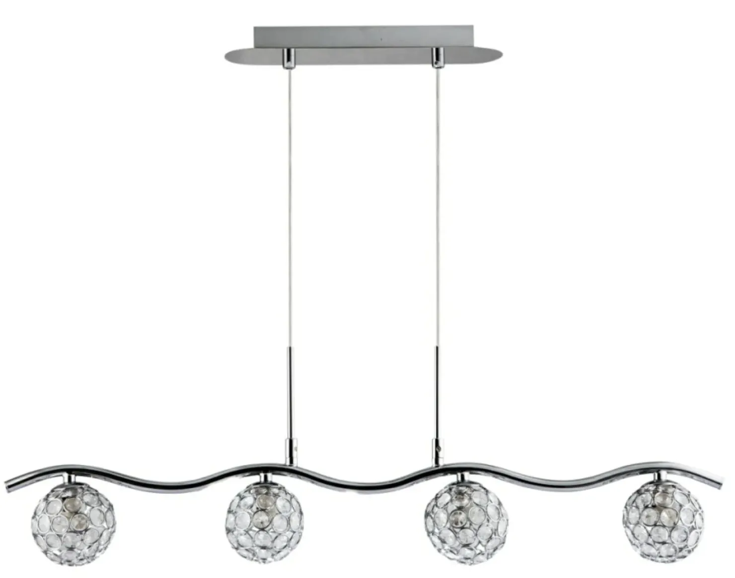 New Sklep Kaja Stylowa, szeroka lampa wisząca 34-85750 STARLET | Kaja Oświetlenie chrom