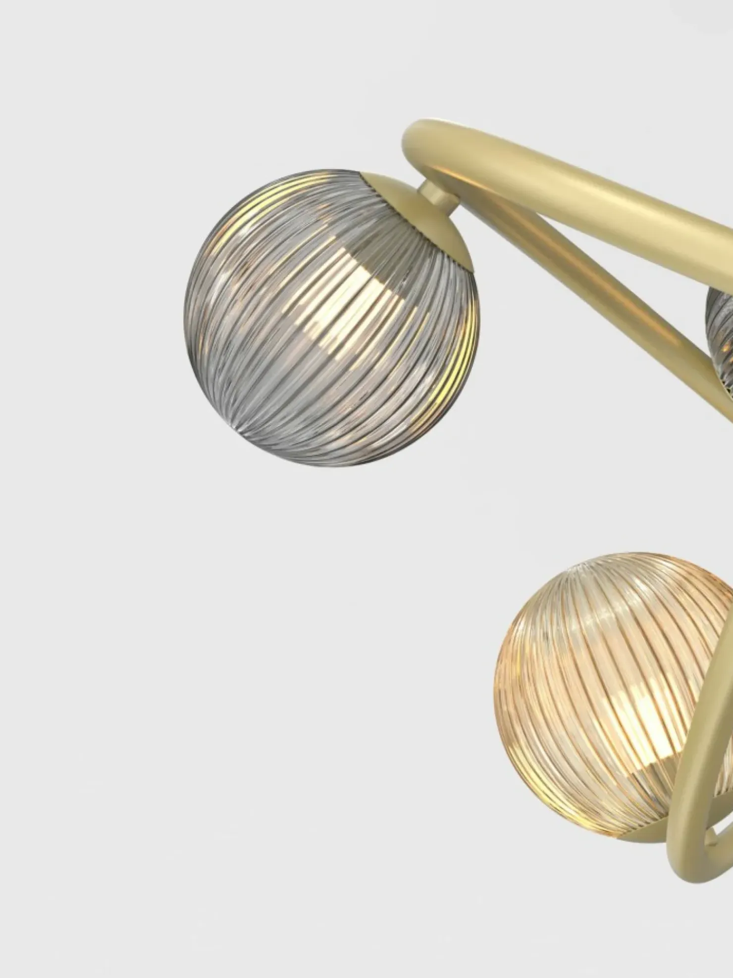 Shop Sklep Kaja Stylowa, złota lampa wisząca do sypialni WF 7015-804 METZ | Kaja