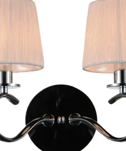 Stylowy kinkiet z białymi abażurami 22-21564 CLARA | Kaja Oświetlenie*Sklep Kaja Flash Sale