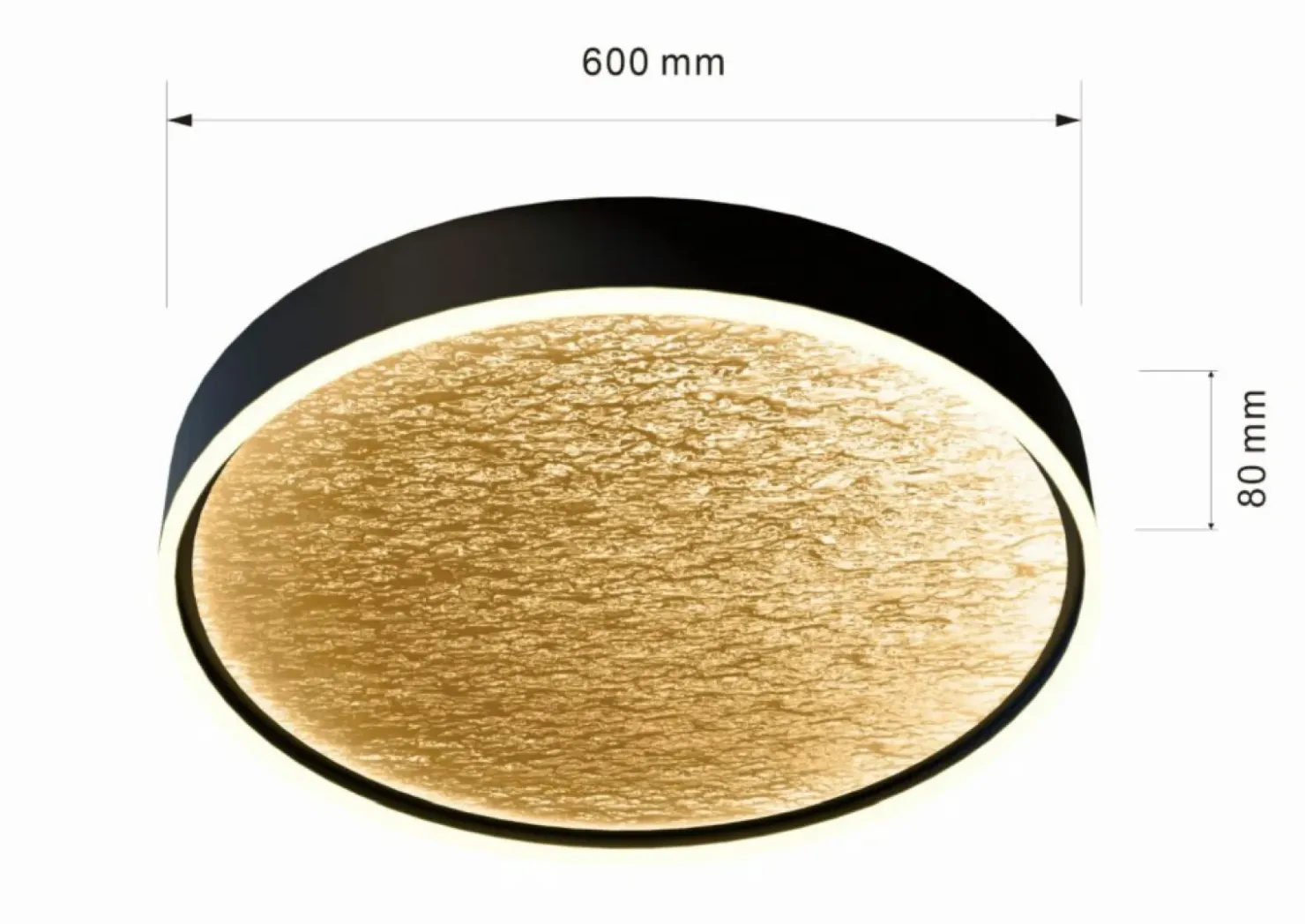 Stylowy plafon LED, złote wnętrze WF 9002-104L BORDEAUX | Kaja*Sklep Kaja Sale