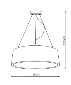 Hot Sklep Kaja Stylowy żyrandol, okrąg LED LP-622/1P WH MALAGA | Kaja Oświetlenie
