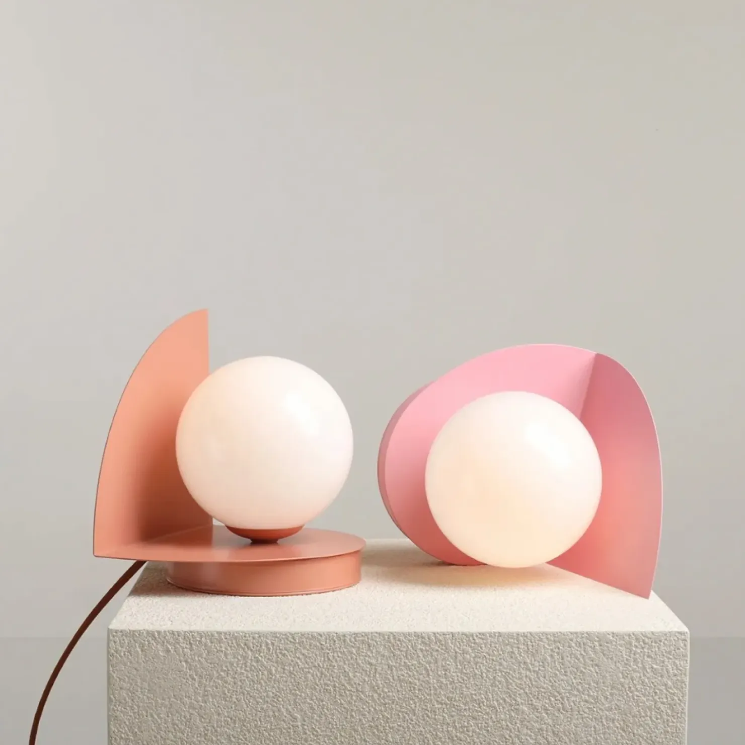 Subtelna, dziewczęca lampka nocna ⌀14cm 1125B11 z serii LOOP | Kaja Oświetlenie*Sklep Kaja Best