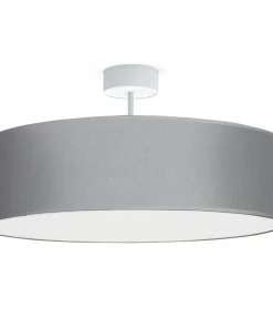 Shop Sklep Kaja Szara, klasyczna lampa sufitowa, na duży gwint 7960 | Kaja Oświetlenie szary