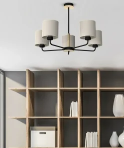 Flash Sale Sklep Kaja Szara lampa sufitowa na pięć żarówek MLP7452 z serii ATLANTA | Kaja Oświetlenie