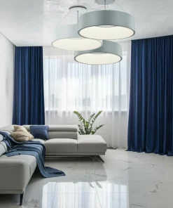 Sale Sklep Kaja Szara, ledowa obręcz wisząca LP-622/1P GREY MALAGA | Kaja Oświetlenie