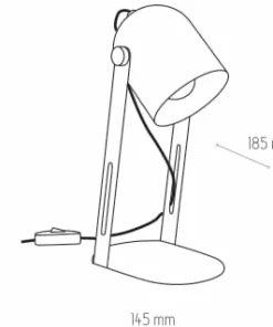 Szara, metalowa lampka do biura TK 5190 DAVIS | Kaja Oświetlenie*Sklep Kaja Outlet