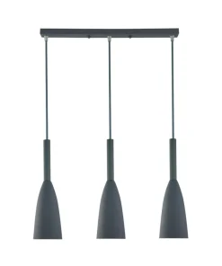 Sale Sklep Kaja Szara, minimalistyczna lampa wisząca LP-181/3L GR SOLIN | Kaja
