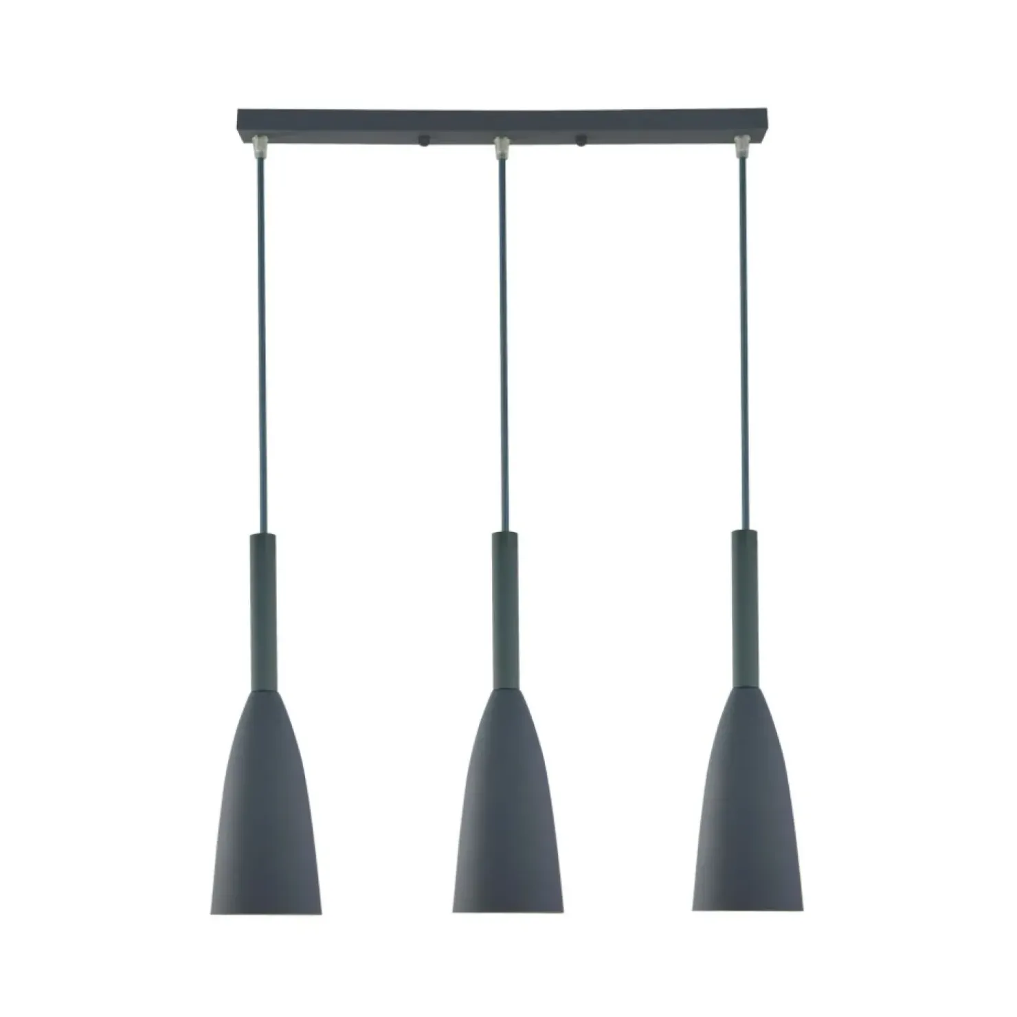 Sale Sklep Kaja Szara, minimalistyczna lampa wisząca LP-181/3L GR SOLIN | Kaja