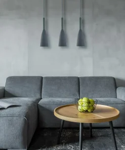 Sale Sklep Kaja Szara, minimalistyczna lampa wisząca LP-181/3L GR SOLIN | Kaja