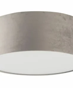 Szara, okrągła lampa sufitowa do sypialni ⌀40cm SIG 40650 SOFT | Kaja*Sklep Kaja Clearance