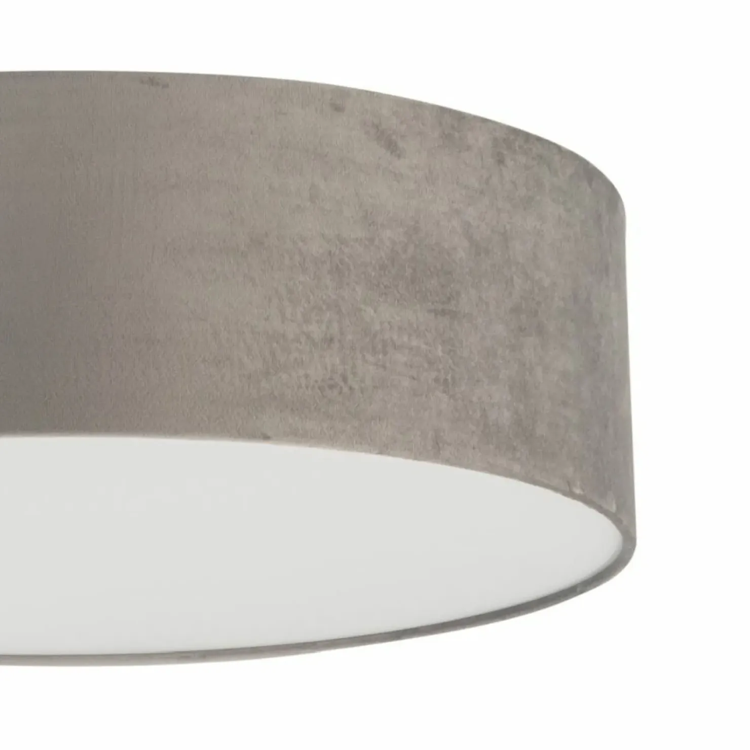 Szara, okrągła lampa sufitowa do sypialni ⌀40cm SIG 40650 SOFT | Kaja*Sklep Kaja Clearance