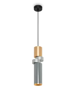 Cheap Sklep Kaja Szaro-złota lampa wisząca na GU10 MOD303PL-01CFL3 z serii PALETTE