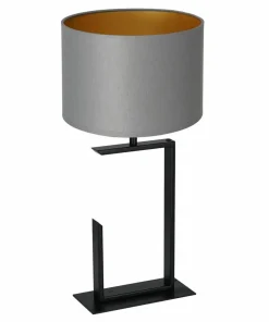 Szaro-złota lampka stołowa, do salonu LX 3418 z serii TABLE LAMPS*Sklep Kaja Hot
