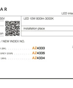 łazienkowy spot lampa sufitowa LED AZ4335 APULIA | Kaja*Sklep Kaja Discount