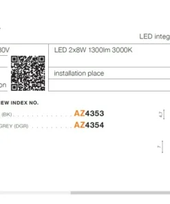 kinkiet elewacyjny dwukierunkowy LED AZ4354 COSEL | Kaja*Sklep Kaja Flash Sale