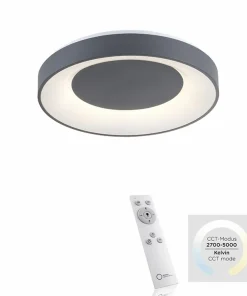 Best Sale Sklep Kaja plafon sufitowy z pilotem w zestawie 14326-18 z serii ANIKA szary