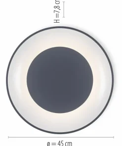 Best Sale Sklep Kaja plafon sufitowy z pilotem w zestawie 14326-18 z serii ANIKA szary