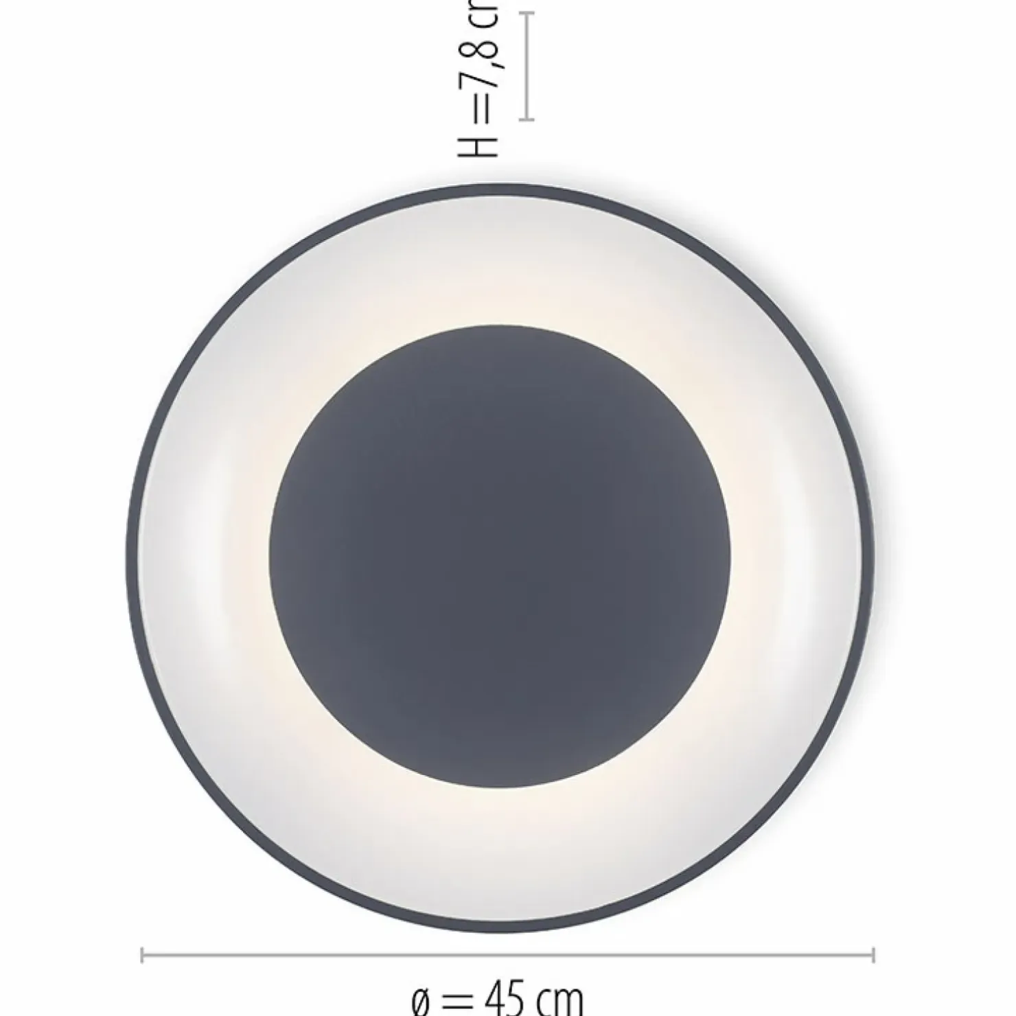 Best Sale Sklep Kaja plafon sufitowy z pilotem w zestawie 14326-18 z serii ANIKA szary